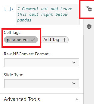 parameters tag